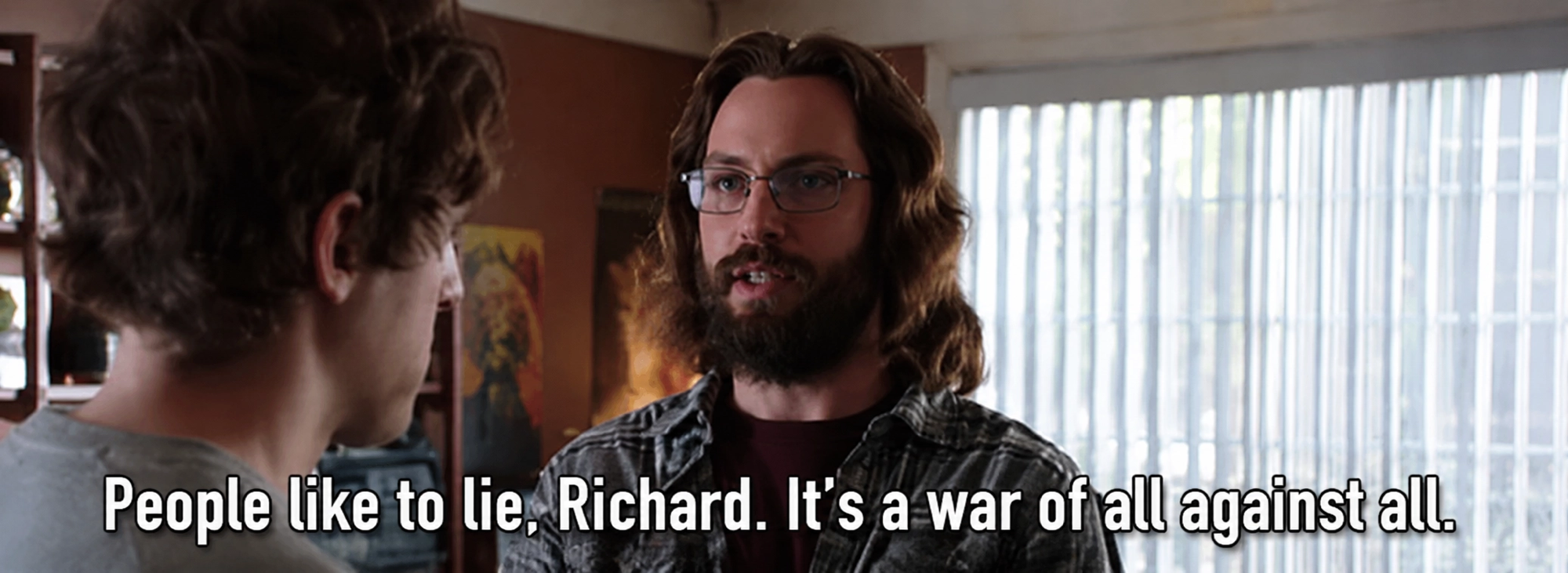 Gilfoyle: "People like to lie, Richard. It's a war of all against all."