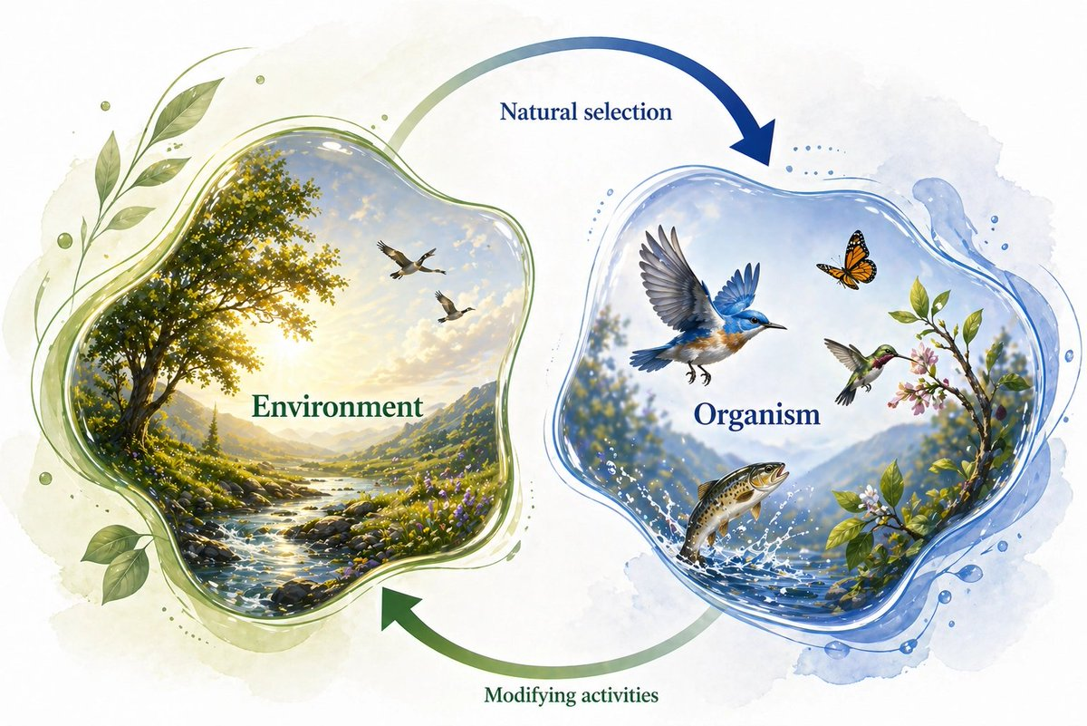 Environment โ Organism evolutionary loop